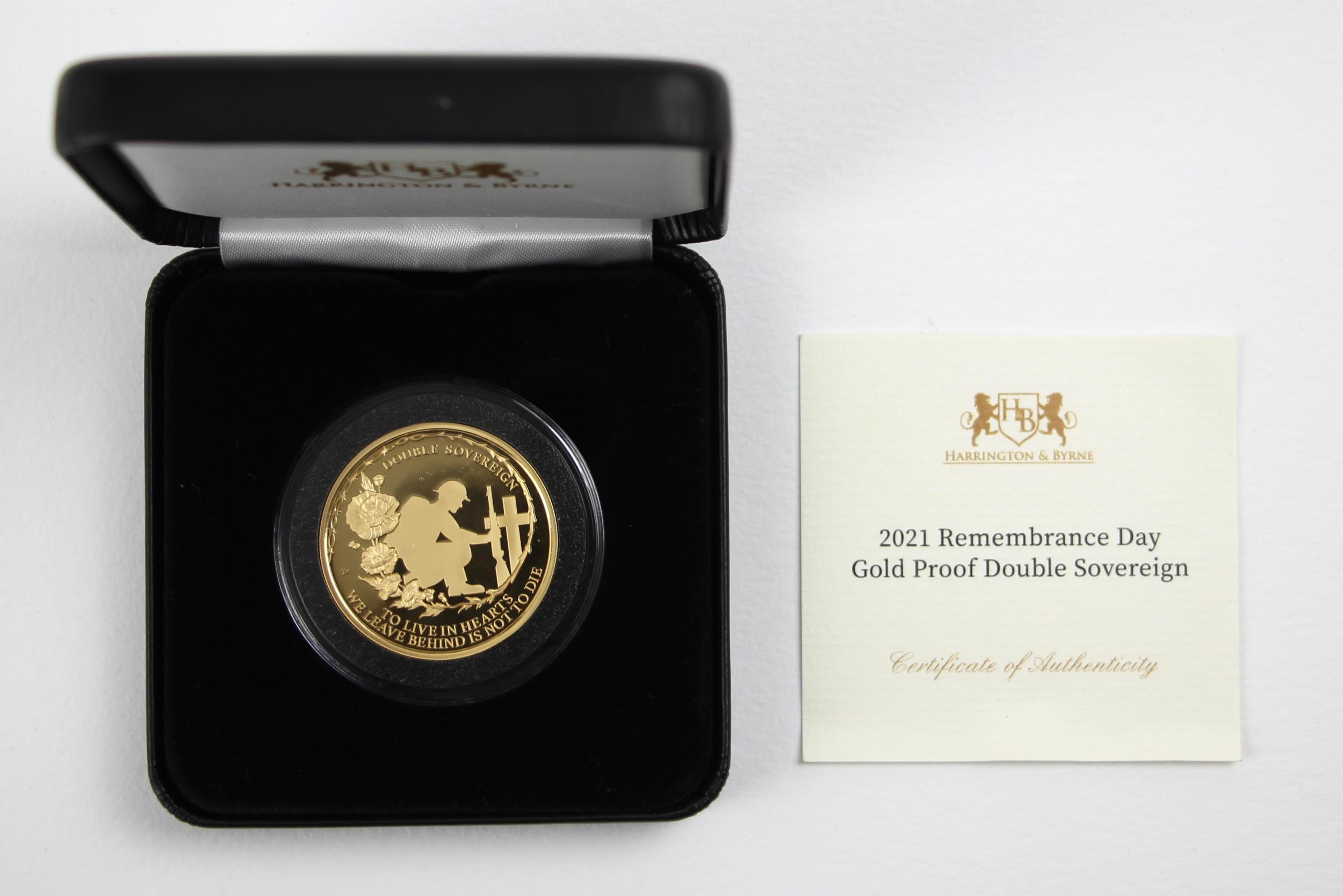 Elizabeth II (1952-2022), £2 Double Sovereign, 2021, Remembrance Day Proof, Alderney, Fifth portrait - Bild 3 aus 3