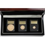 Elizabeth II (1952-2022), The Official Coronation 65th Anniversary Three Gold Coin Set, 2018, Proof,