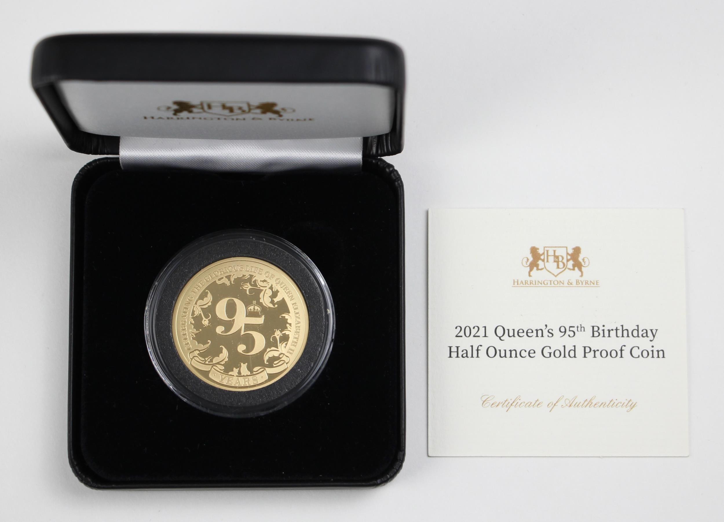 Elizabeth II (1952-2022), Queen's 95th Birthday 1/2oz gold $10, 2021, proof, Solomon Islands, Fourth - Image 3 of 3