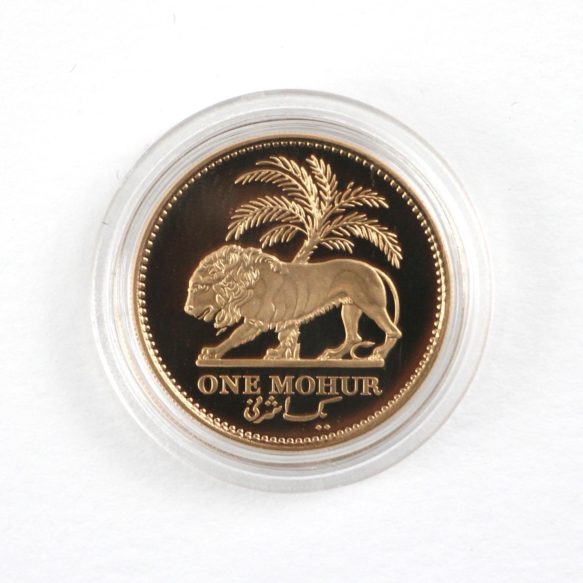 The East India Company, Elizabeth II (1952-2022), One Mohur, 2010, Proof, 257/1000, The Lion and