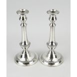 Pair of silver candlesticks