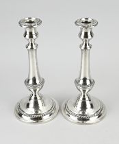 Pair of silver candlesticks