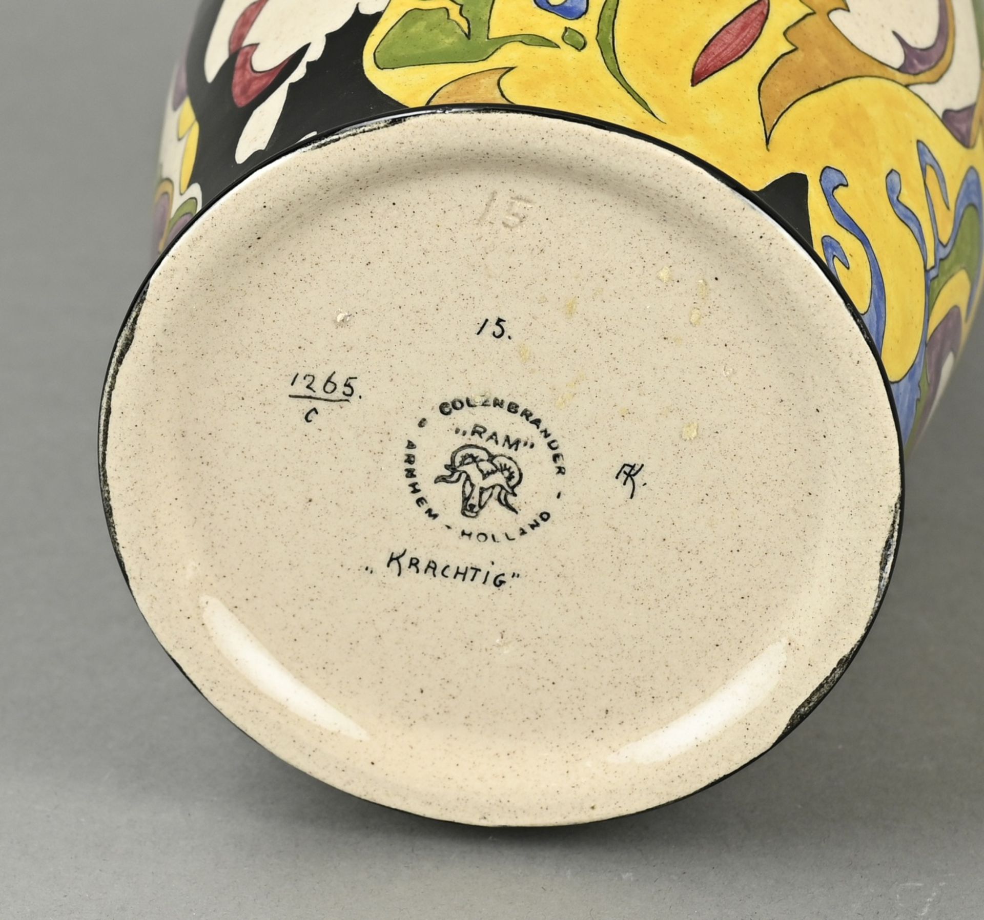 Ram Colenbrander vase, H 25.7 cm. - Image 3 of 3