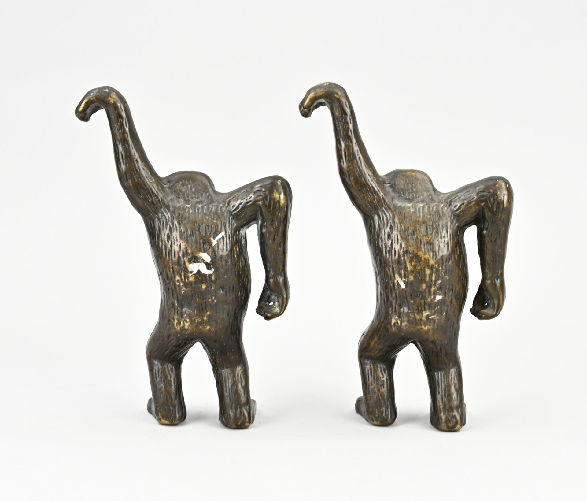 2 Bronze monkeys - Image 2 of 2