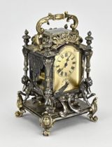 Rare antique French travel alarm clock, 1890