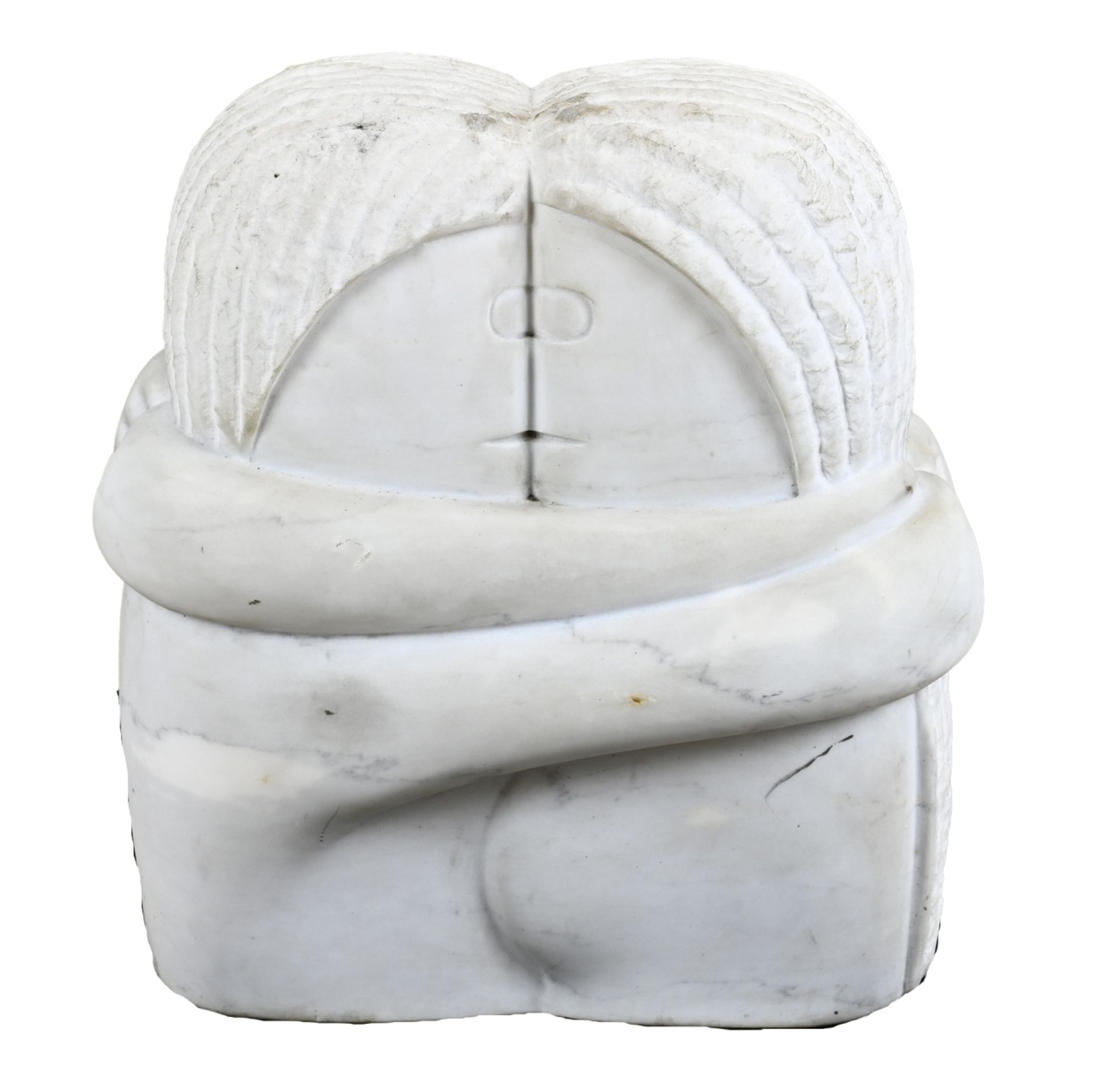 Marble sculpture, Two kissing figures