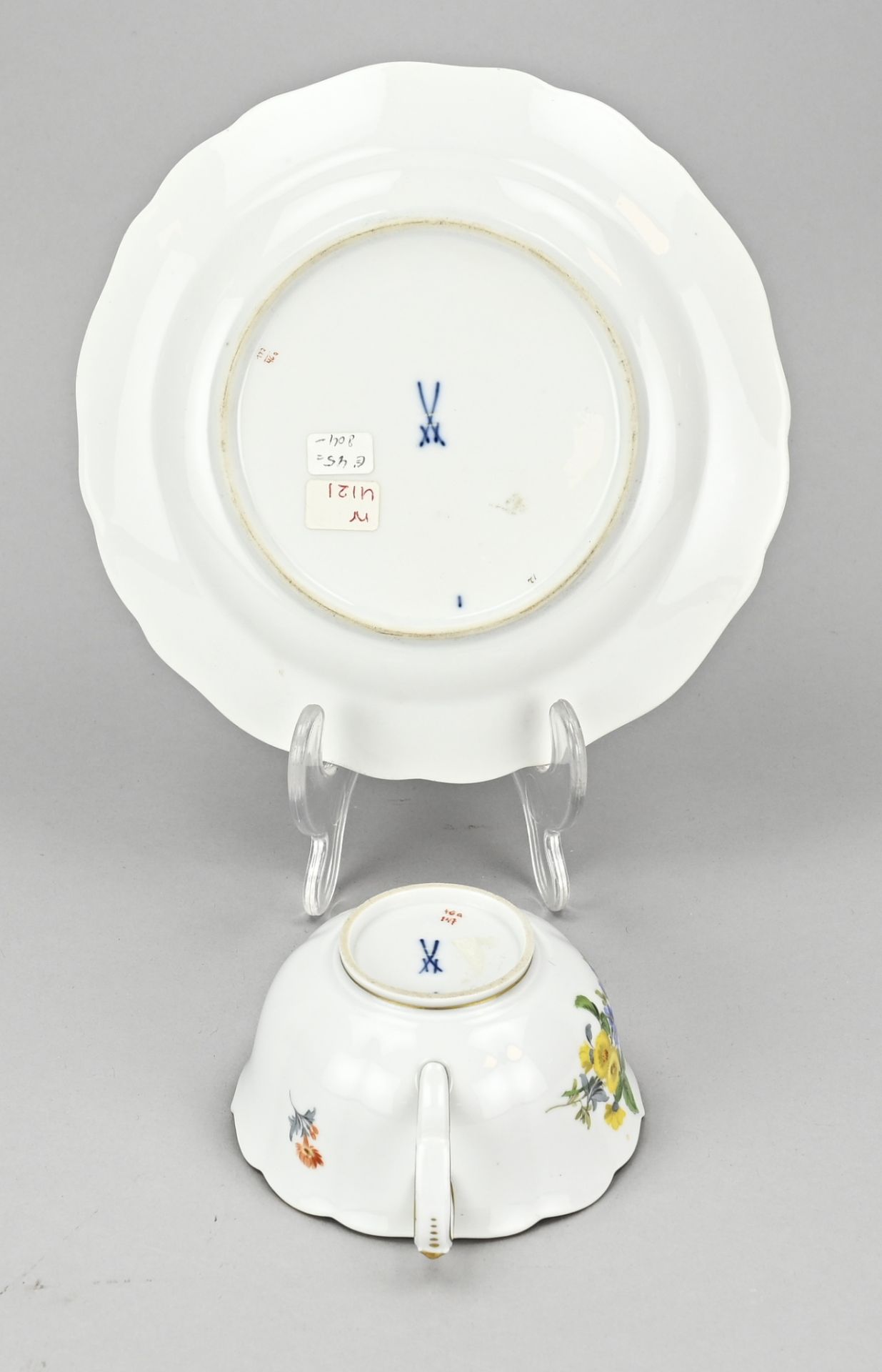 2x Meissen porcelain - Image 2 of 2