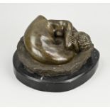 Bronze figure, Woman in shell