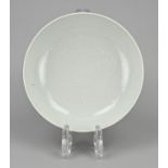Chinese blanc de chine dish Ã˜ 19.2 cm.