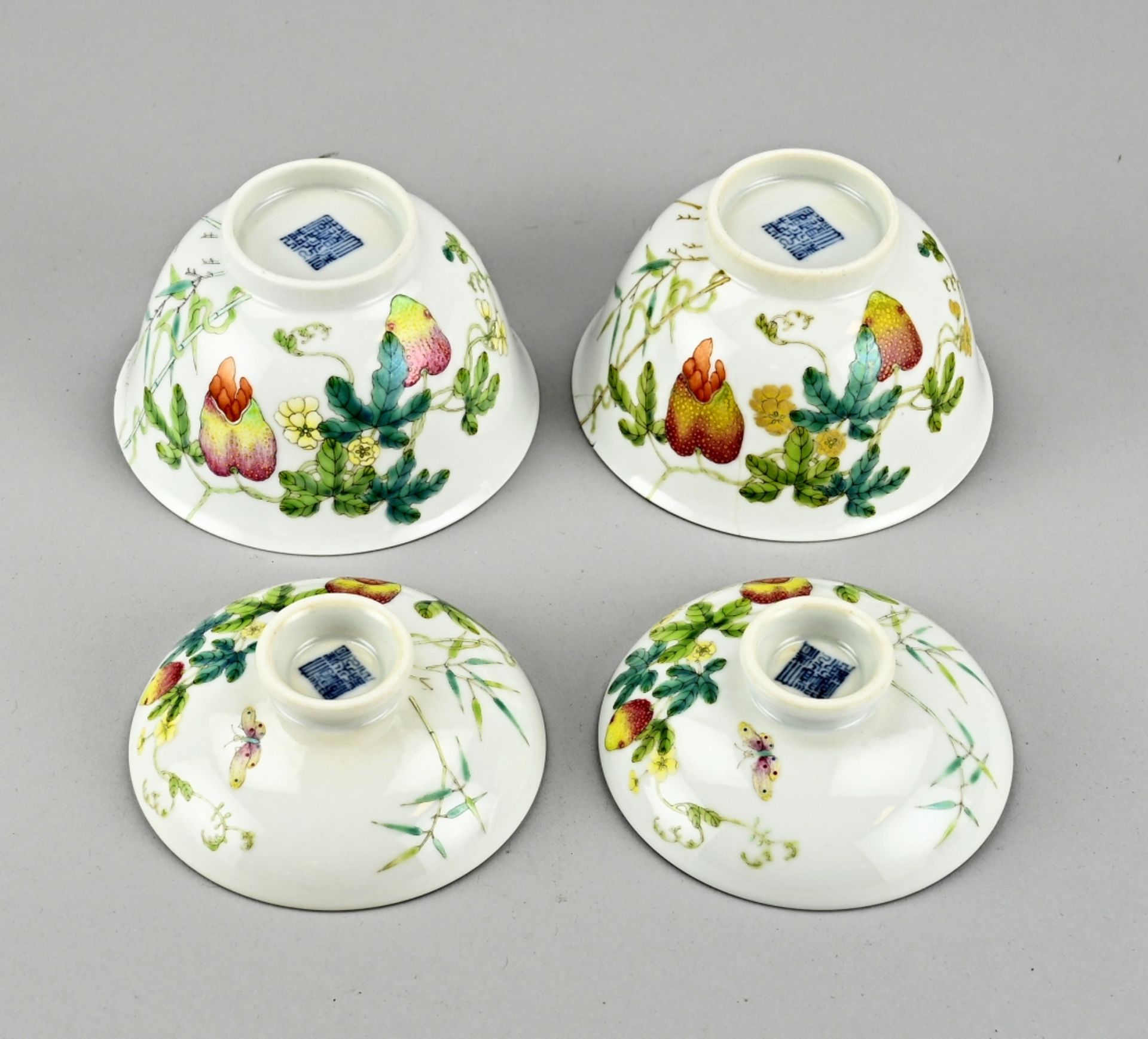 2x Chinese lidded bowl + consoles - Image 4 of 5