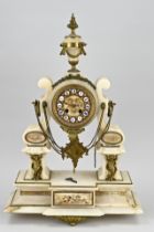French mantel clock (alabaster)