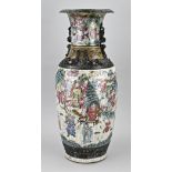 Chinese family rose vase, H 62 cm.