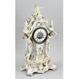 Porcelain clock, H 56 cm.