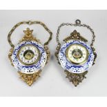 2x Porcelain baker's clock, 1890