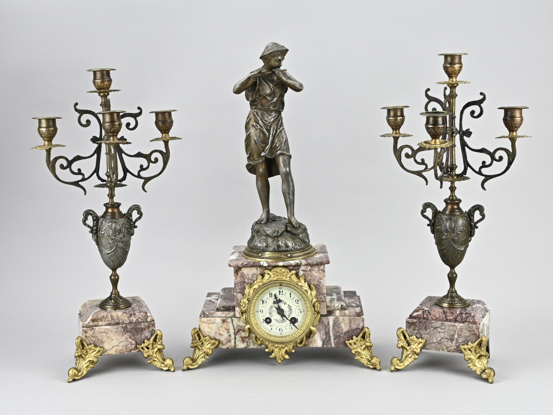French clock set, 1900