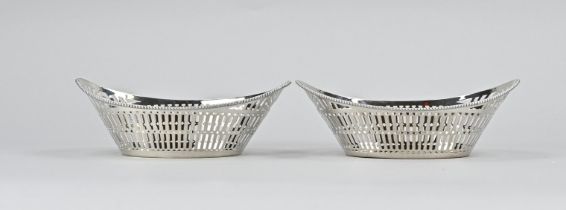 2 Silver chocolate baskets