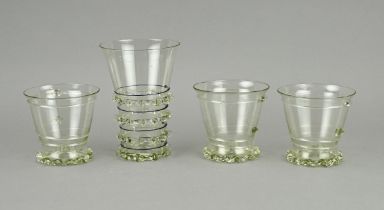 4x German glassware