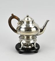 Silver teapot & stove