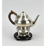 Silver teapot & stove