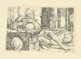 Rare engraving, Memento Mori