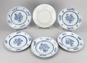 Six Chinese plates Ã˜ 23.5 cm.