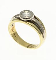 Gold ring with diamond, approx. 0.79 ct