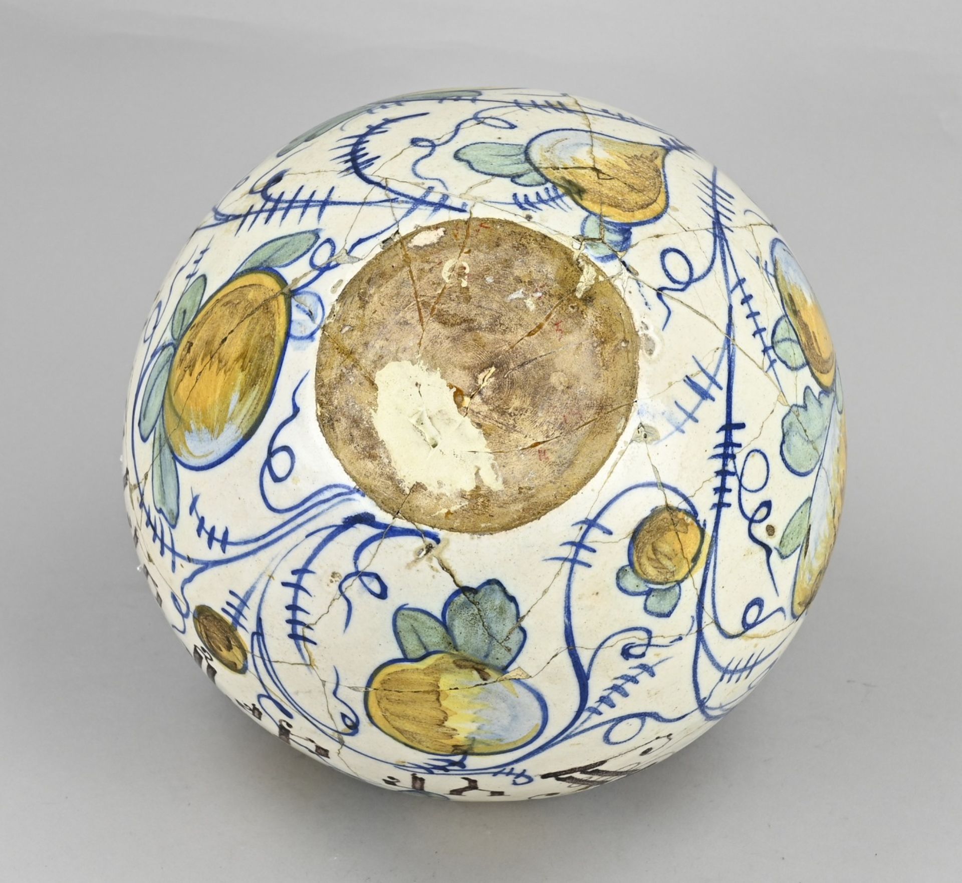 Italian apothecary jar, H 26 cm. - Image 3 of 3