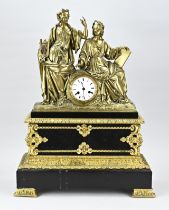 Large French mantel clock, 1860