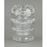 Srica Leerdam glass vase, H 14 cm.