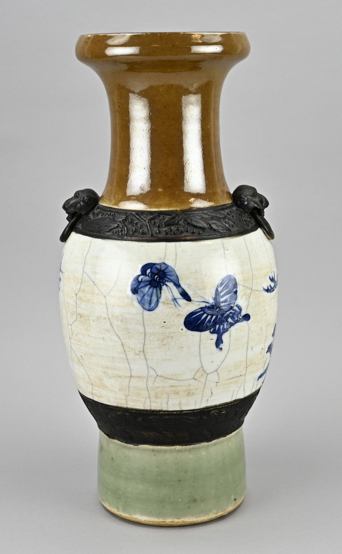 Chinese Cantonese vase, H 47 cm. - Image 2 of 3