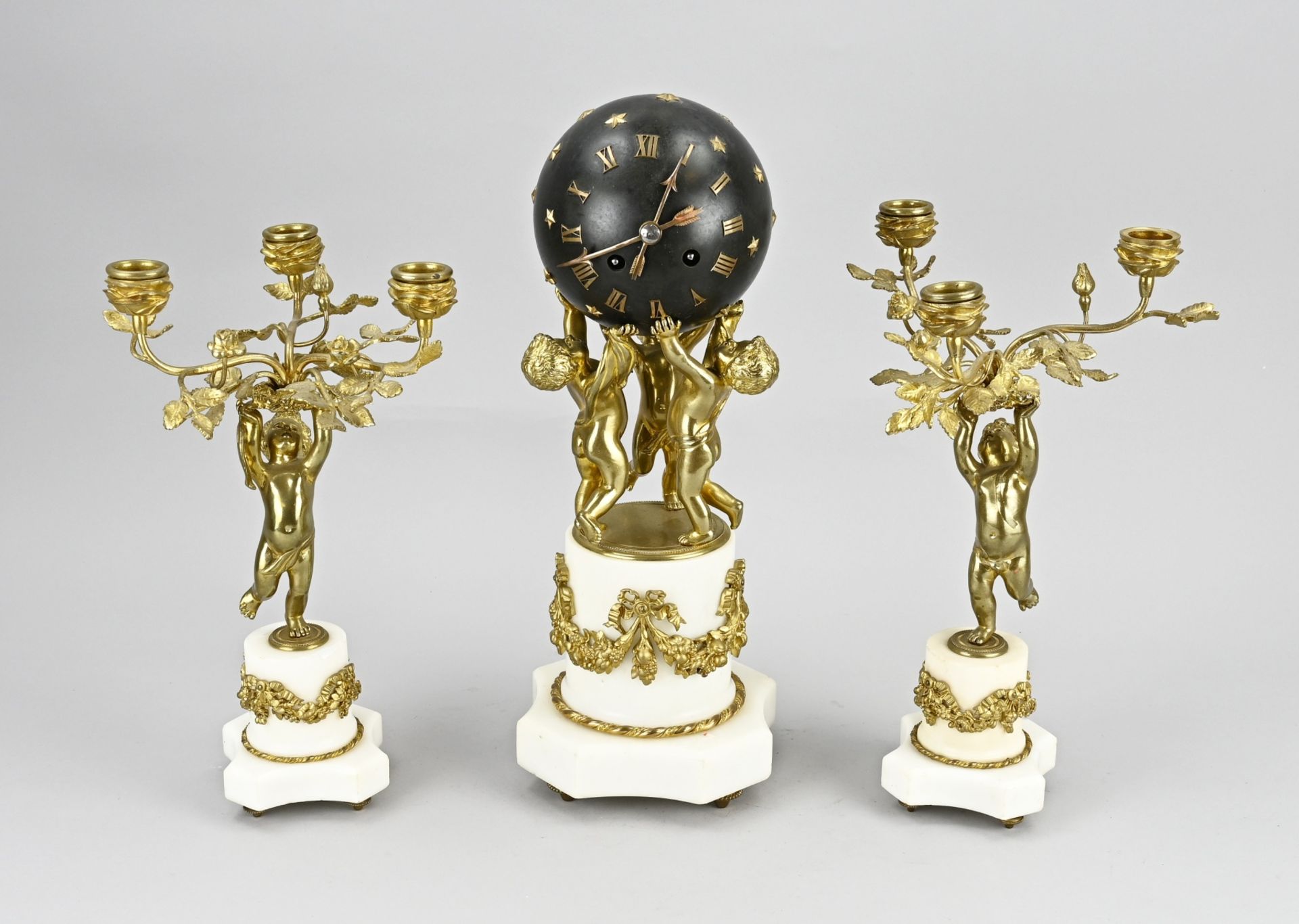 French clock set, 1880