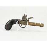 Flint pistol, L 22.5 cm.