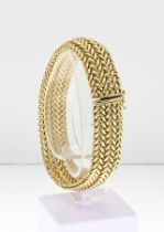 Gold bracelet wide