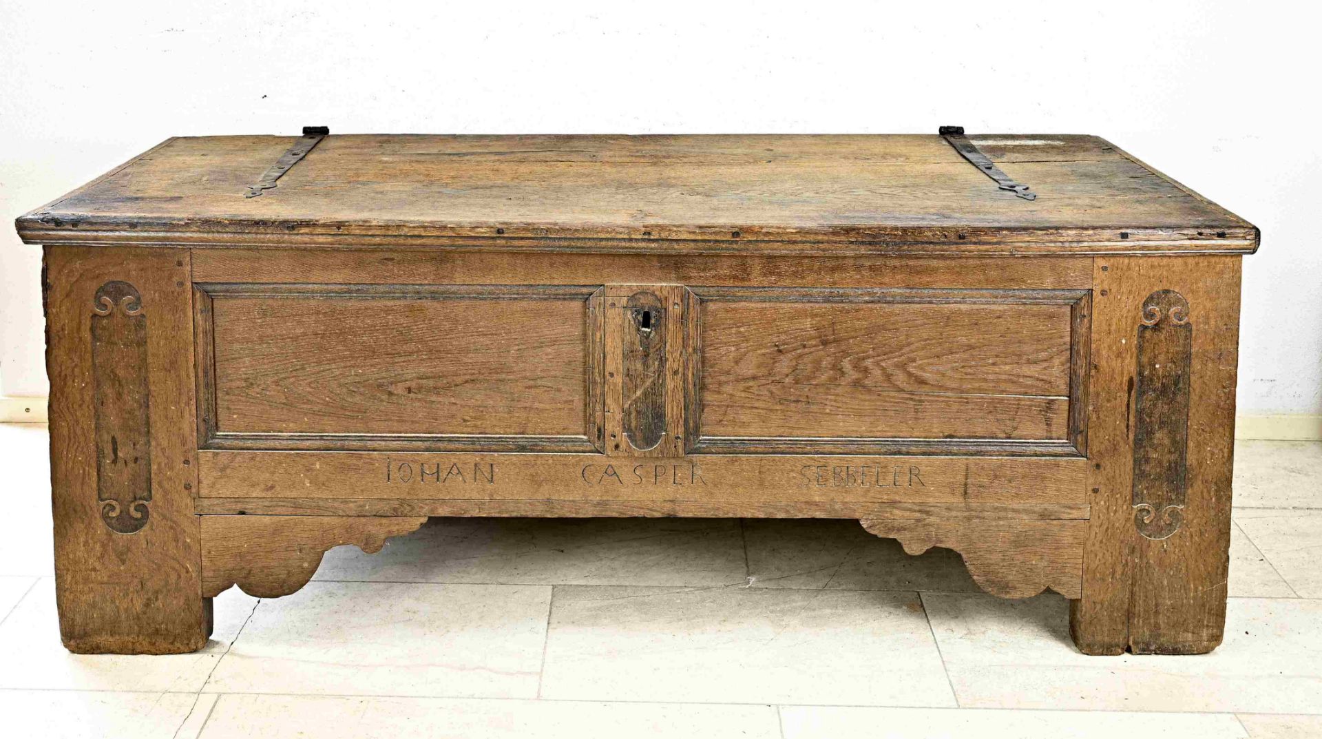 Antique German blanket chest, 1800
