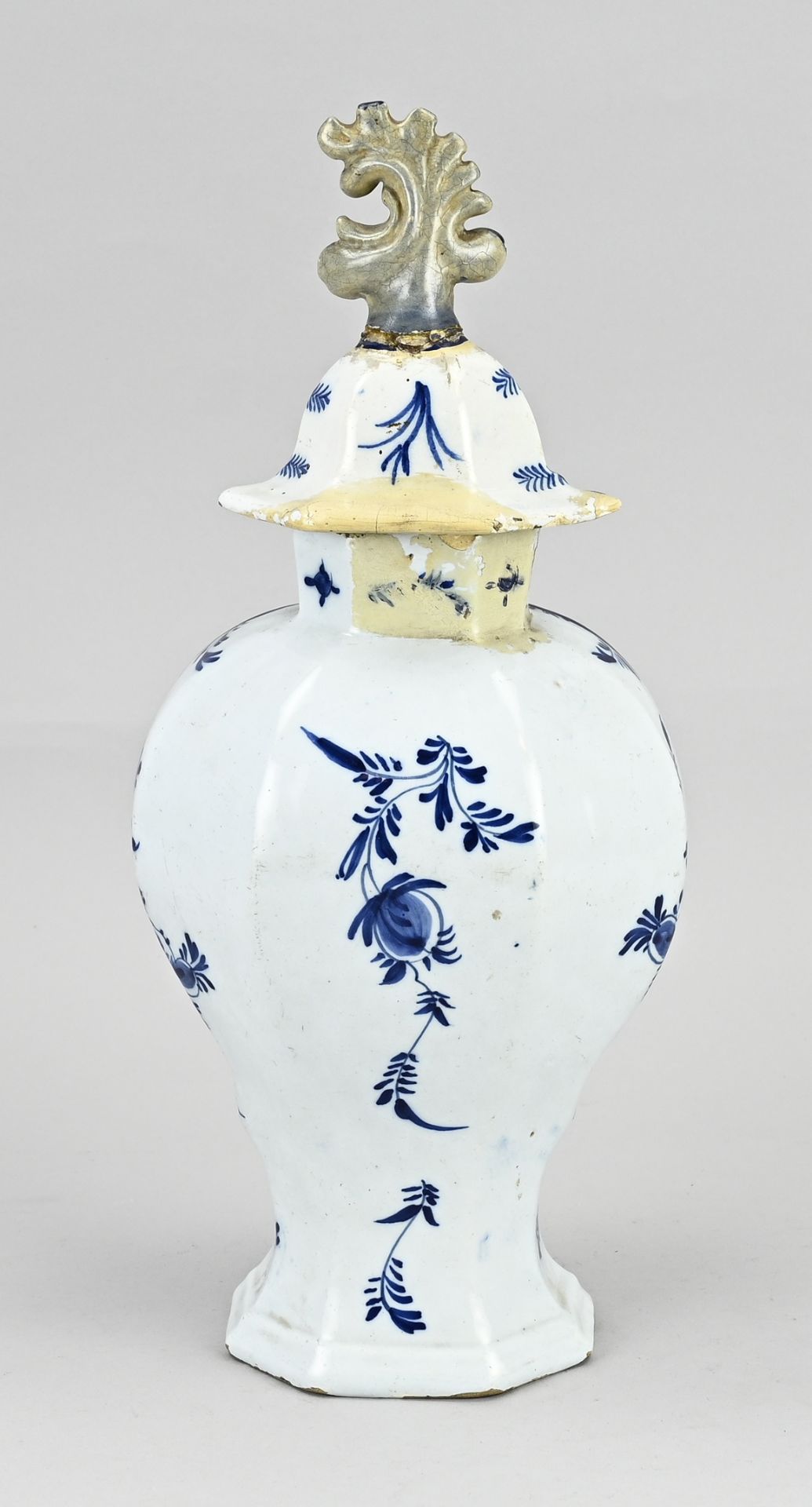 Antique Delft vase - Image 2 of 3