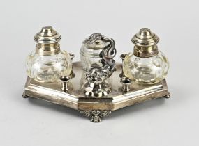 Silver inkstand