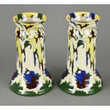 2x Antique Colenbrander vase, H 20.7 cm.