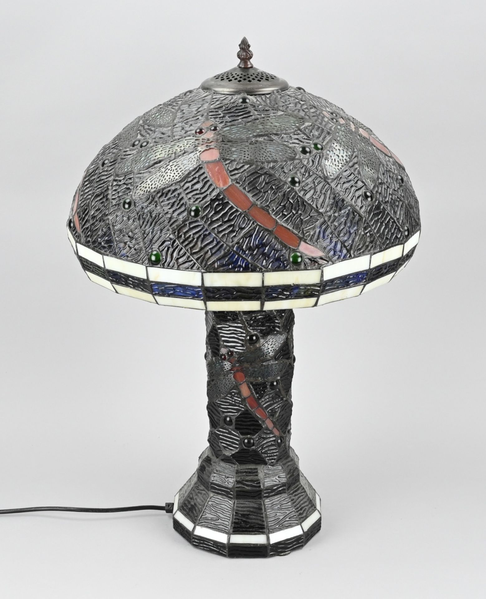 Tiffany-style table lamp, H 63 cm.