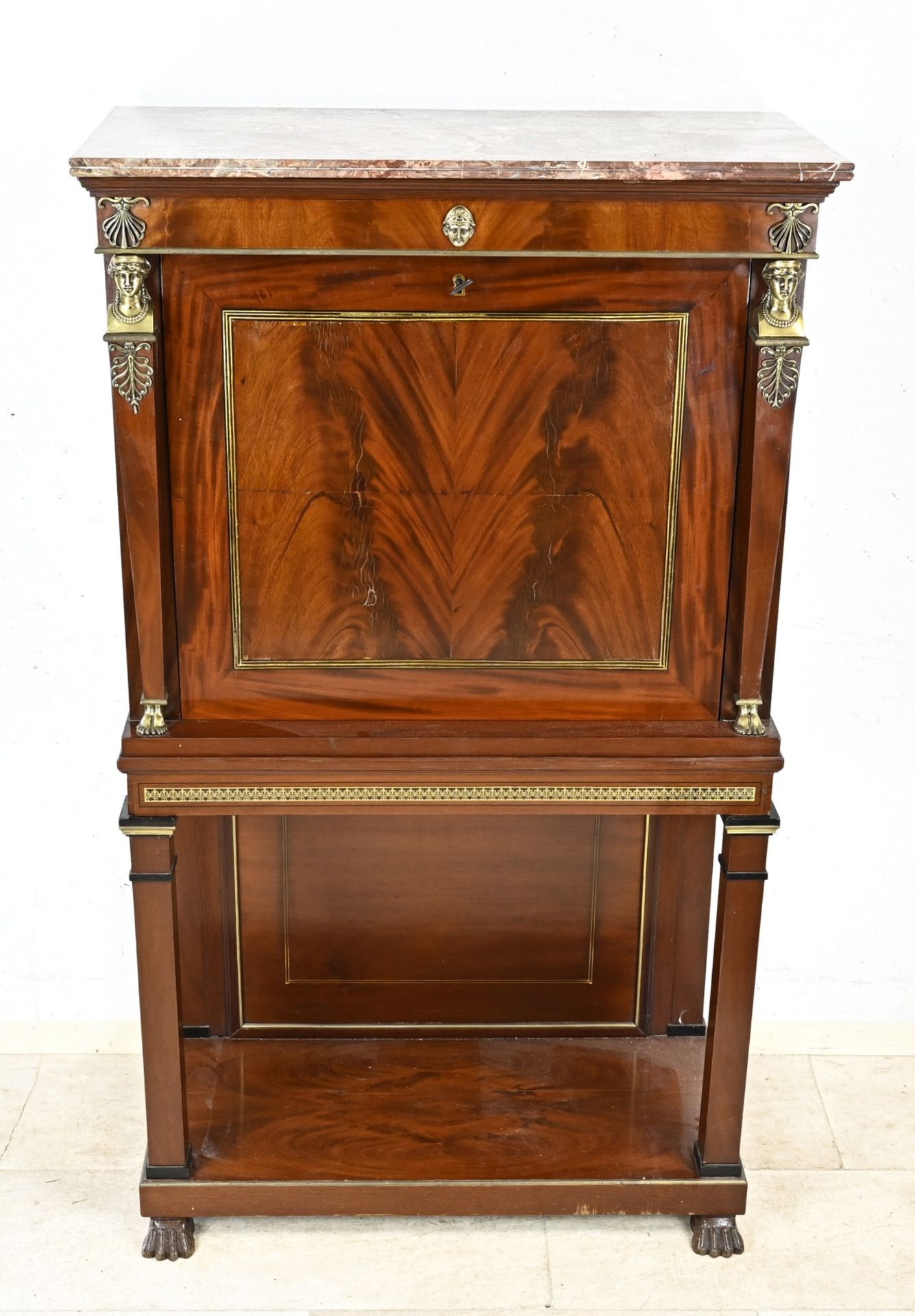 Mahogany secretary (empire) - Image 2 of 4