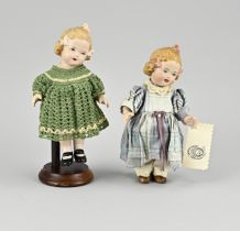 2x Heubach doll