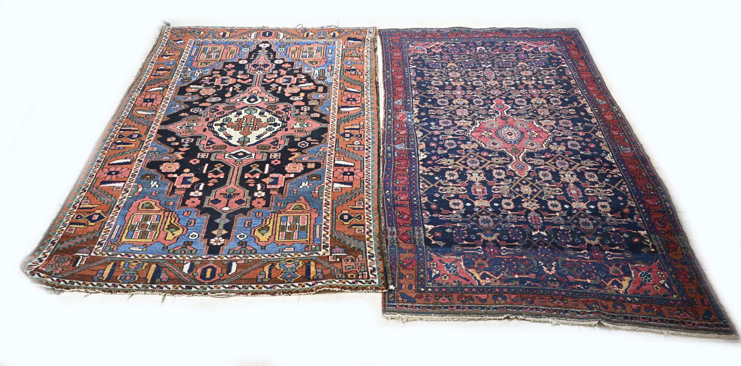 2x Hand-knotted rug