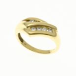 Gold ring with diamond