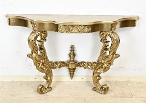 Gilded console table