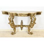 Gilded console table