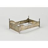 Silver children's bed (miniature)