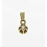 Gold diamond pendant