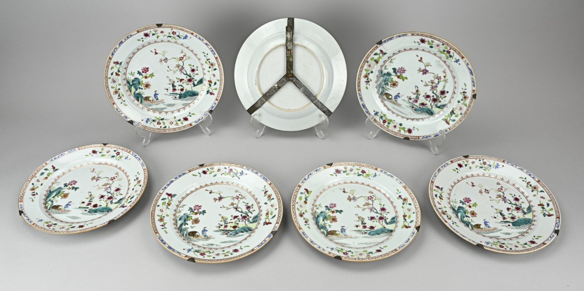 7x Chinese plate (set)