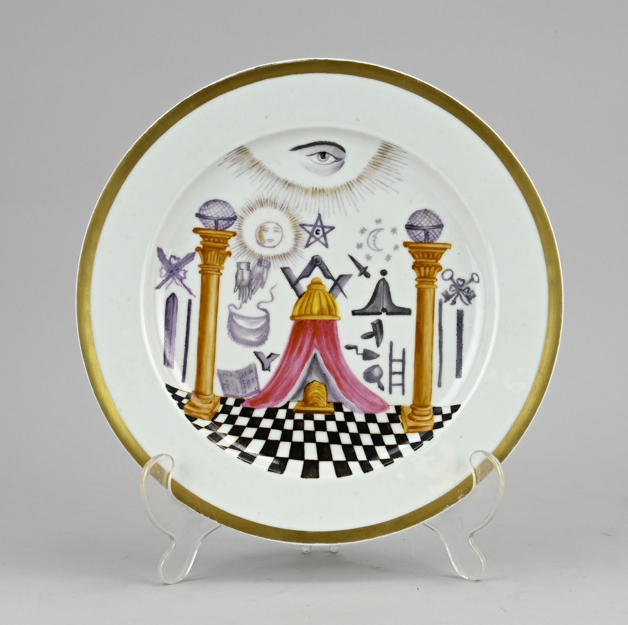 Chinese plate Ã˜ 23.2 cm.