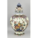 Delft lidded jar