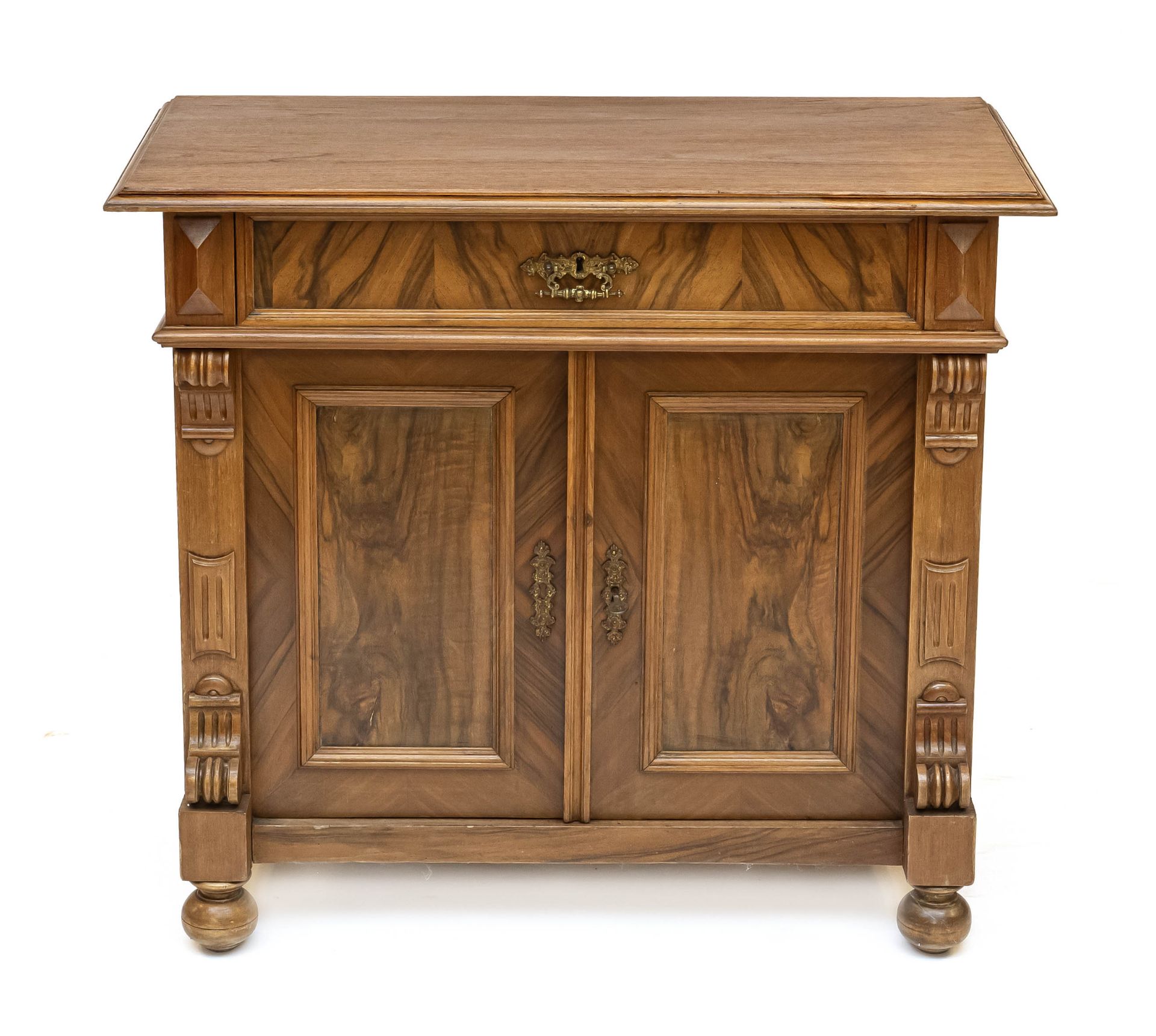 Walnut penant cupboard, 1880